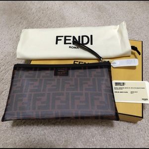 Fendi clutch new with box & dust bag